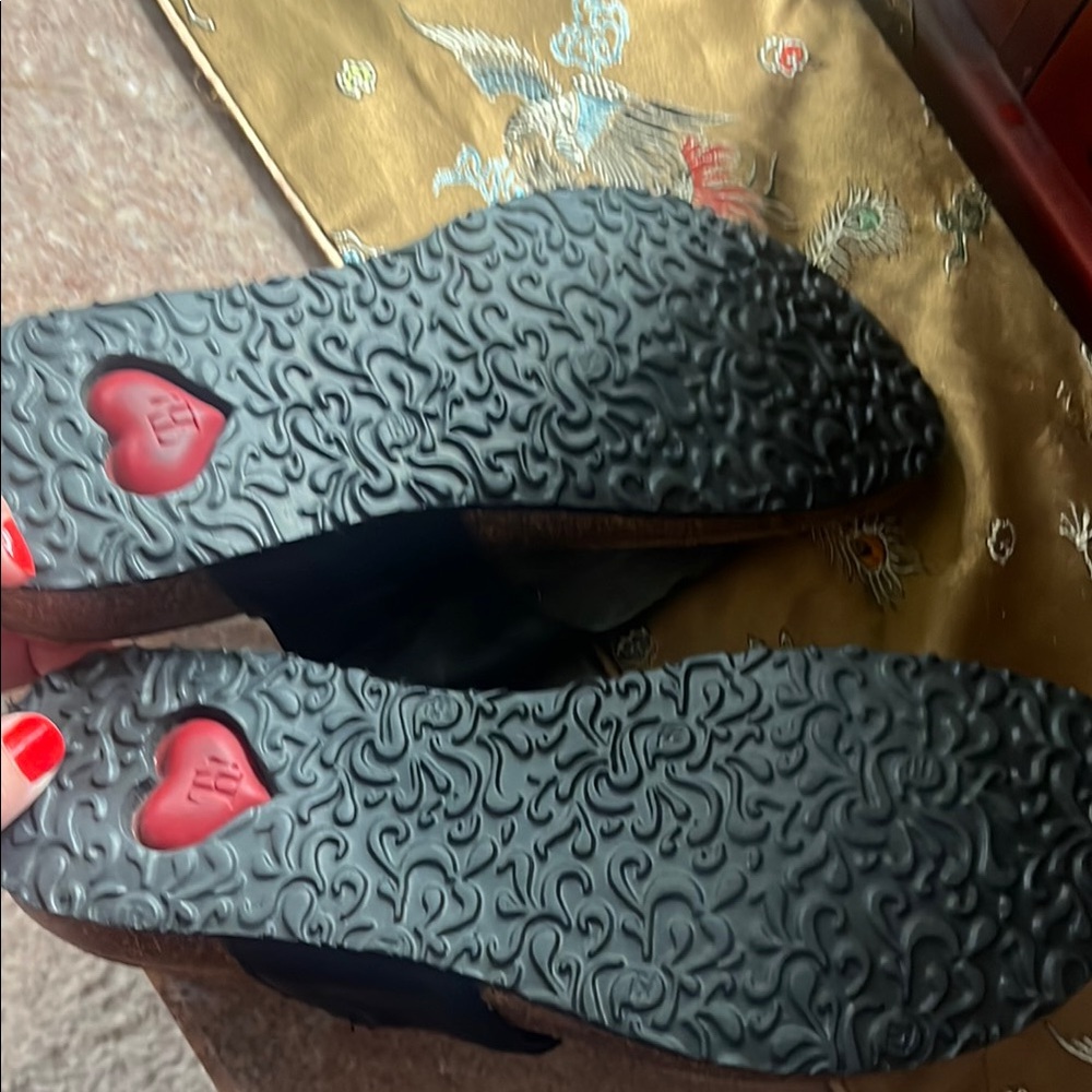 Think Black Sandals with Woven Straps - Picture 2 of 6